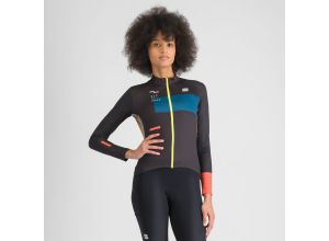 Sportful BREAKOUT SUPERGIARA THERMAL dámsky dres black teal blu pompelmo