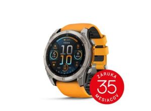 Garmin fenix 8 - 51mm, AMOLED, Sapphire, Titanium, Spark Orange/Graphite band