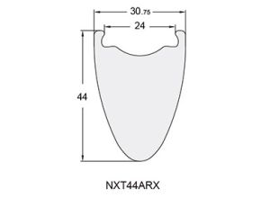 ráfik NEXTIE  ARX Extra Wide Road Carbon 44mm