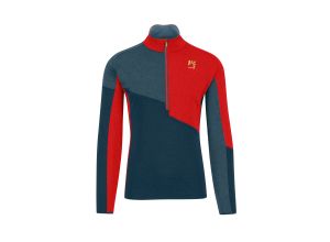 Karpos Federa Half-Zip Mikina Midnight/Stargazer/Fiery Red