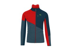 Karpos Federa Mikina Na Zips Stargazer/Midnight/Fiery Red