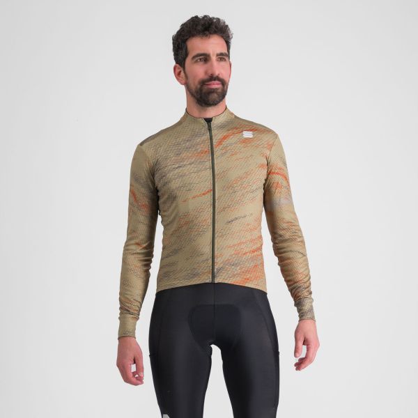 Sportful CLIFF SUPERGIARA THERMAL dres olive green mud cayenna red