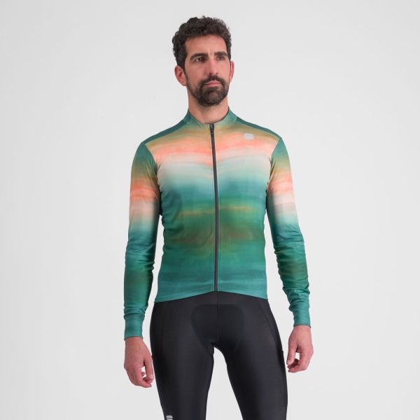 Sportful FLOW  SUPERGIARA THERMAL dres shrub green corallo