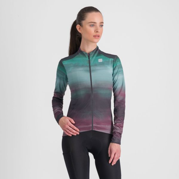 Sportful FLOW SUPERGIARA dámsky THERMAL dres huckleberry shrub green