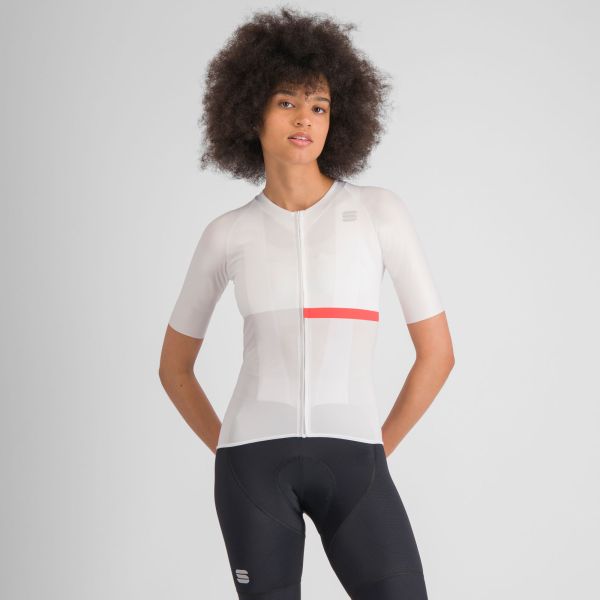 Sportful BOMBER dámsky dres white pompelmo