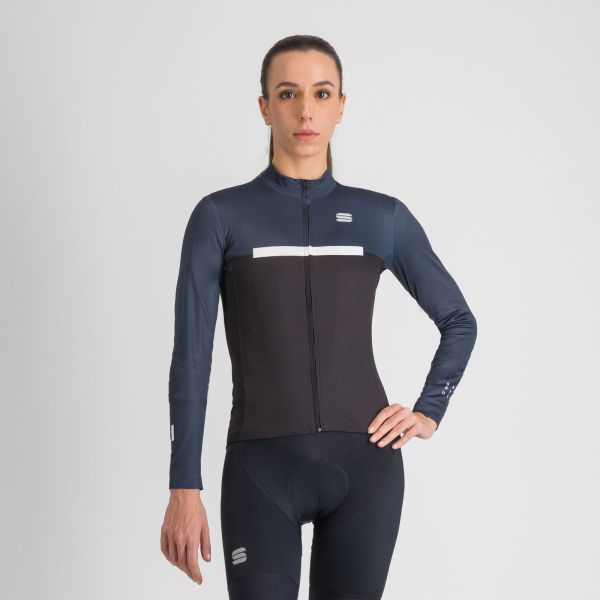 Sportful PISTA THERMAL dámsky dres black blu white