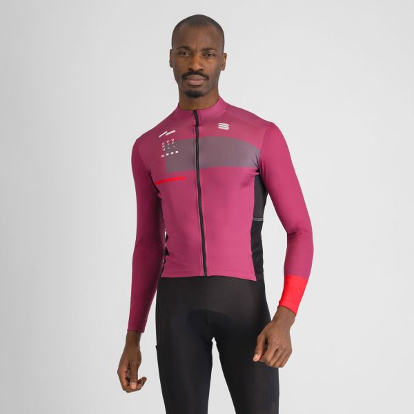 Sportful BREAKOUT SUPERGIARA THERMAL dres raspberry violet huckleberry black red