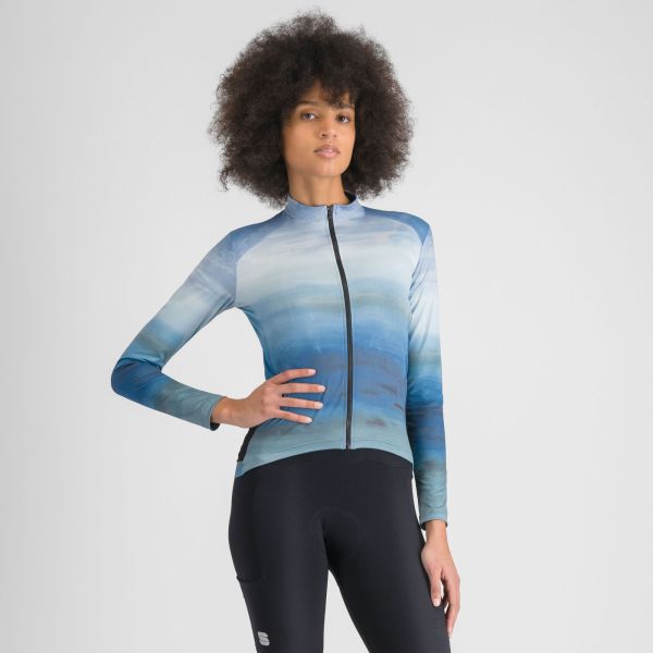 Sportful FLOW SUPERGIARA THERMAL dámsky dres blue vintage