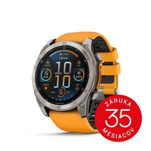 Garmin fenix 8 - 51mm, AMOLED, Sapphire, Titanium, Spark Orange/Graphite band