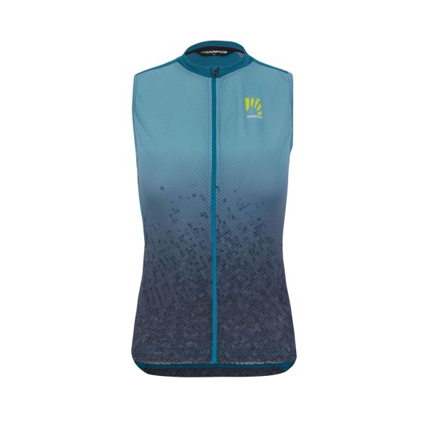 Karpos VERVE EVO dámsky dres bez rukávov Corsair/Adriatic Blue