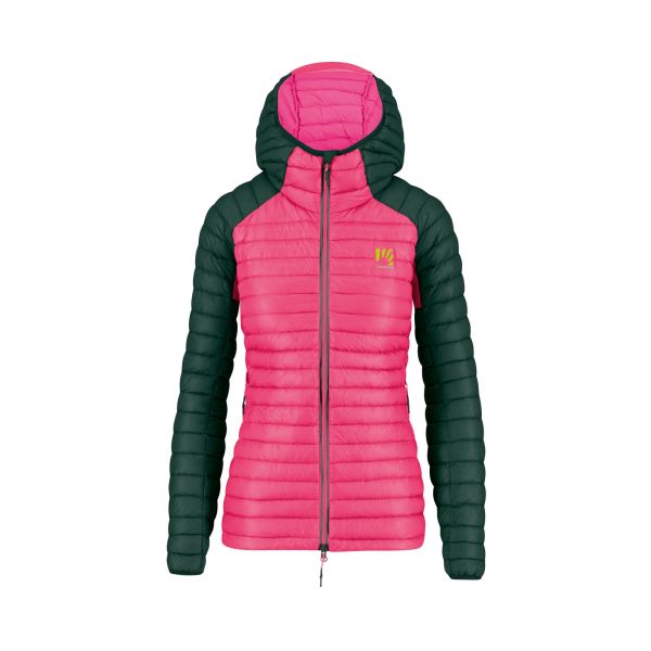 Karpos Alagna Down Dámska Bunda Fandango Pink/Jungle Green