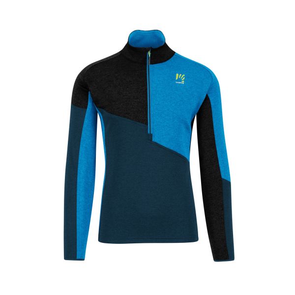 Karpos FEDERA HALF-ZIP flíska Midnight/Black/Diva Blue