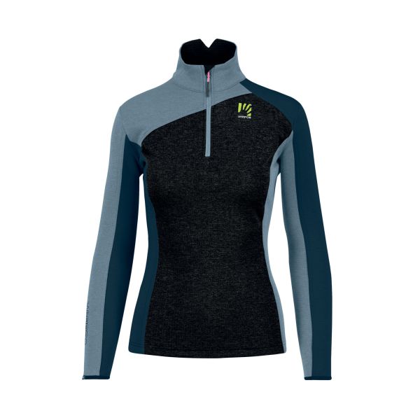 Karpos Federa Half-Zip Dámska Mikina Vulcan/Spring L/Midnight